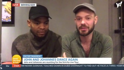 Strictly's John and Johannes reveal training fall out