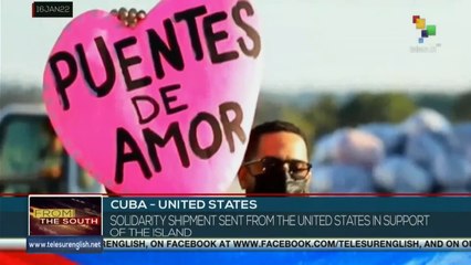 An U.S. solidarity shipment with powdered milk arrived in Cuba