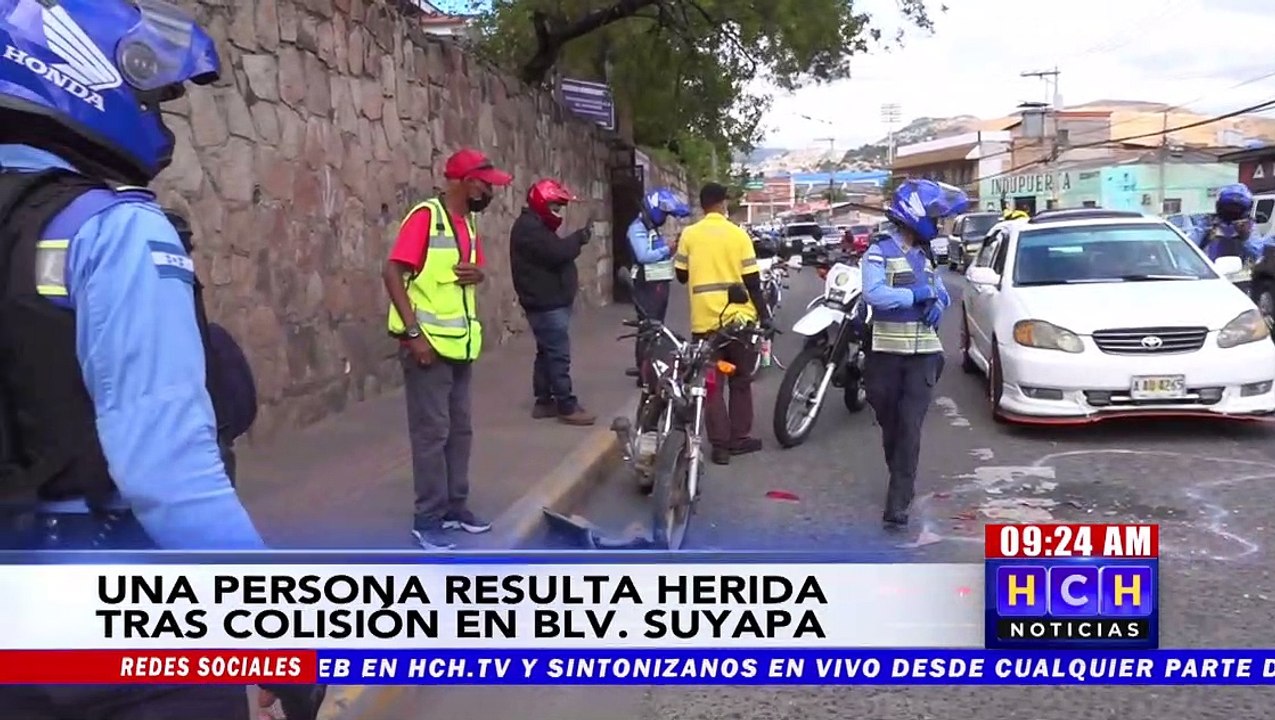Carro “fantasma” deja herido a motociclista en el bulevar Suyapa