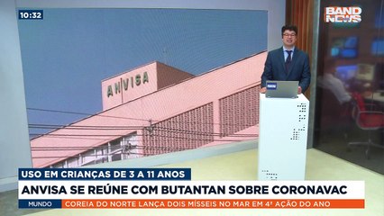 Download Video: A Anvisa vai se reunir hoje com o Butantan para analisar o pedido de uso da vacina CoronaVac em crianças de 3 a 11 anos.Saiba mais em youtube.com.br/bandjornalismo