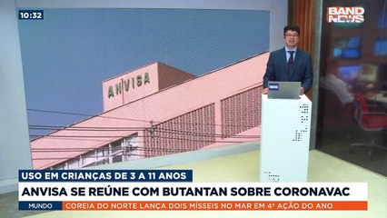 A Anvisa vai se reunir hoje com o Butantan para analisar o pedido de uso da vacina CoronaVac em crianças de 3 a 11 anos.Saiba mais em youtube.com.br/bandjornalismo
