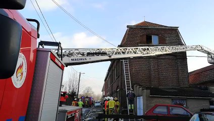 Incendie rue de Formanoir à Templeuve