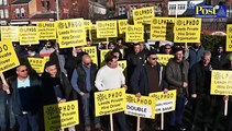 Leeds Taxi Drivers Protest