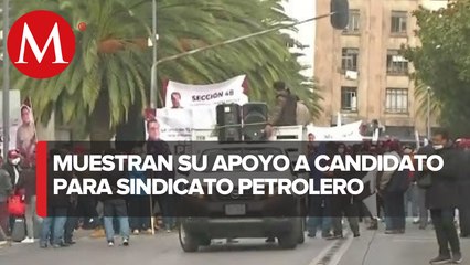 Cierran vialidad en Monumento a la Revolución por manifestación de simpatizantes