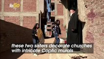 These Two Sisters May Be the First Women to Tour Egypt Painting Murals in Churches
