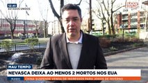 A nevasca que atinge a parte leste dos Estados Unidos já deixou pelo menos dois mortos na Carolina do Norte, além de milhares de pessoas sem energia elétrica.