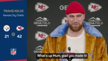 Kelce surprised by his mum after achieving career first