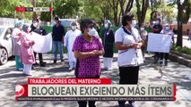 Trabajadores en salud bloquearon el ingreso a un hospital en Cochabamba exigiendo más ítems ante baja en su personal