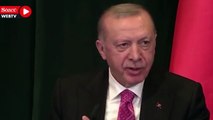 Erdoğan’dan gazeteciye: Bizi ters köşe yapmak istiyorsun galiba