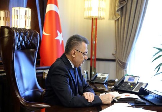 Cumhurbaşkanı Yardımcısı Oktay, Kazakistan Başbakanı Smailov ile telefonda görüştü