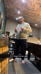 Enthusiastic VR Player Makes a Painful Mistake