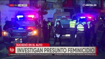 Reportan primer feminicidio del año en El Alto; el presunto autor del hecho se dio a la fuga