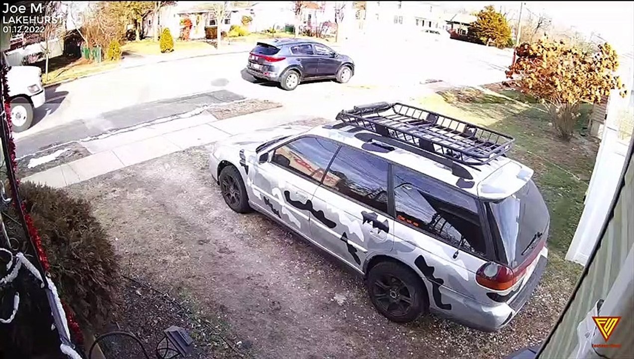 Distracted Truck Driver Hits Parked Car. — LAKEHURST, NJ Car Accident