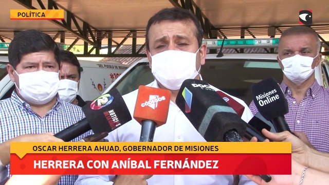 Herrera con Aníbal Fernández