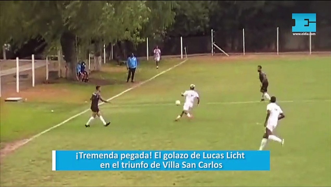¡Tremenda pegada! El golazo de Lucas Licht en el triunfo de Villa San Carlos