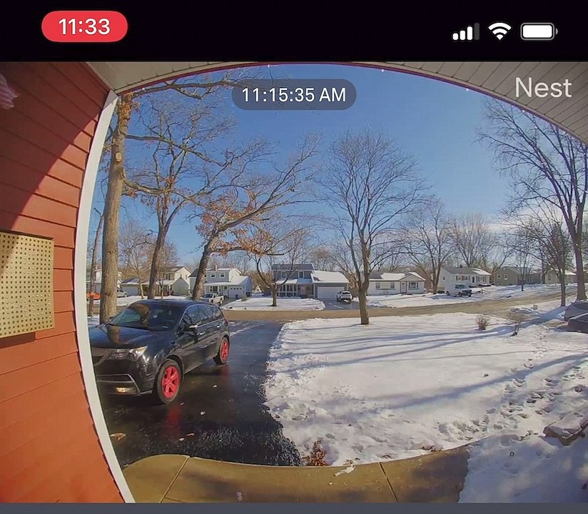Ice Storm Sends Car and Driver Down Driveway