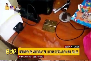 Lurín: irrumpen en vivienda y roban S/48 mil, el ahorro de toda una vida de una adulta mayor