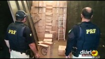 PRF na PB apreende carreta transportando carga de cigarros contrabandeados avaliada em R$ 63 mil