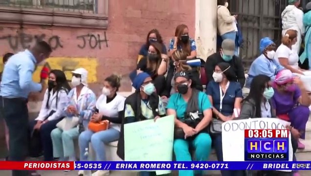 Frente a Sesal, personal sanitario exige plazas laborales