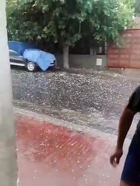Granizo en La Tablada