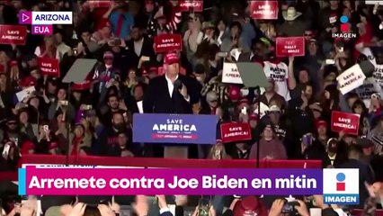 Donald Trump reapare en Arizona y arremete contra Joe Biden