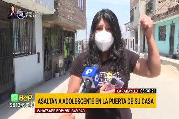 Carabayllo: ladrón golpea y arrastra a una adolescente que se resistió a asalto