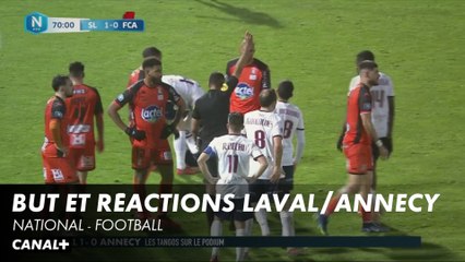 Le but et les réactions de Laval / Annecy - National