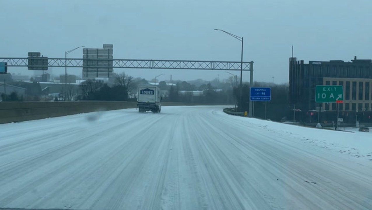 Snow and ice pile up across the Southeast over the weekend