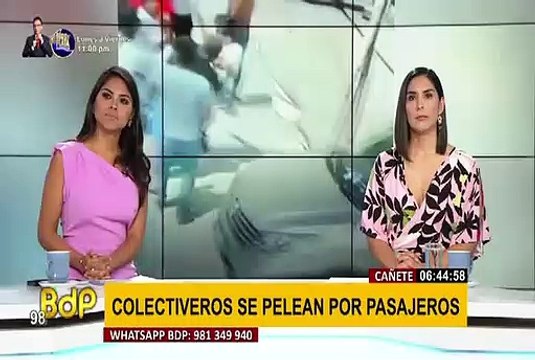 Cañete: colectiveros informales protagonizan constantes peleas por ganar pasajeros