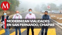 Rutilio Escandón inaugura carretera en San Fernando, Chiapas