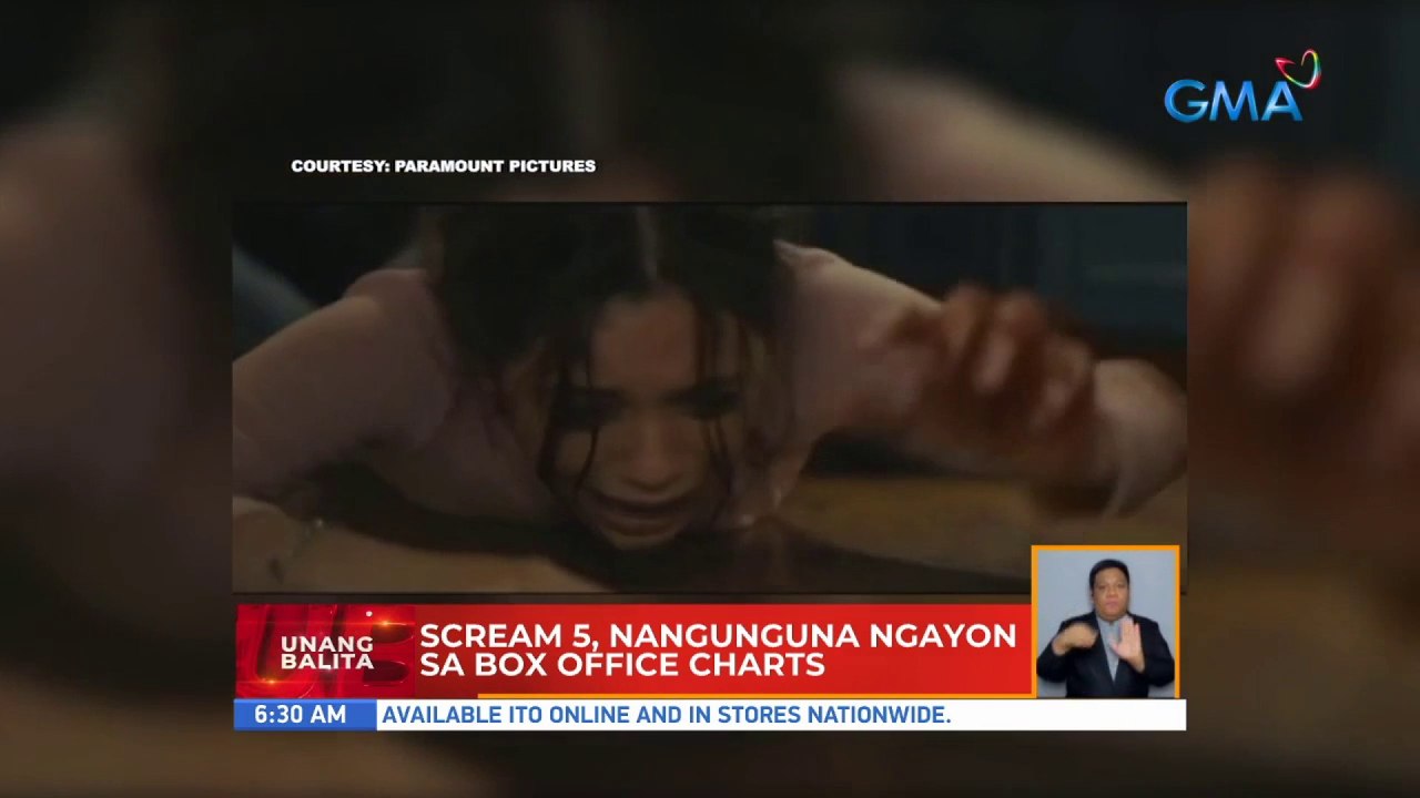 Scream 5, nangunguna ngayon sa box office chart...