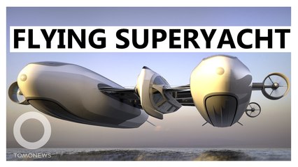 Superyacht Concept Flies Using Blimp Catamaran
