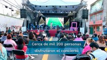 Suena la Filarmónica de la CDMX en calles de Iztacalco