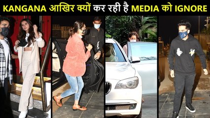 Kangana Leaves In HURRY, Malaika, Ayushmann, Aadar-Tara, Rakul-Jackky Bhagnani | Celebs Spotted