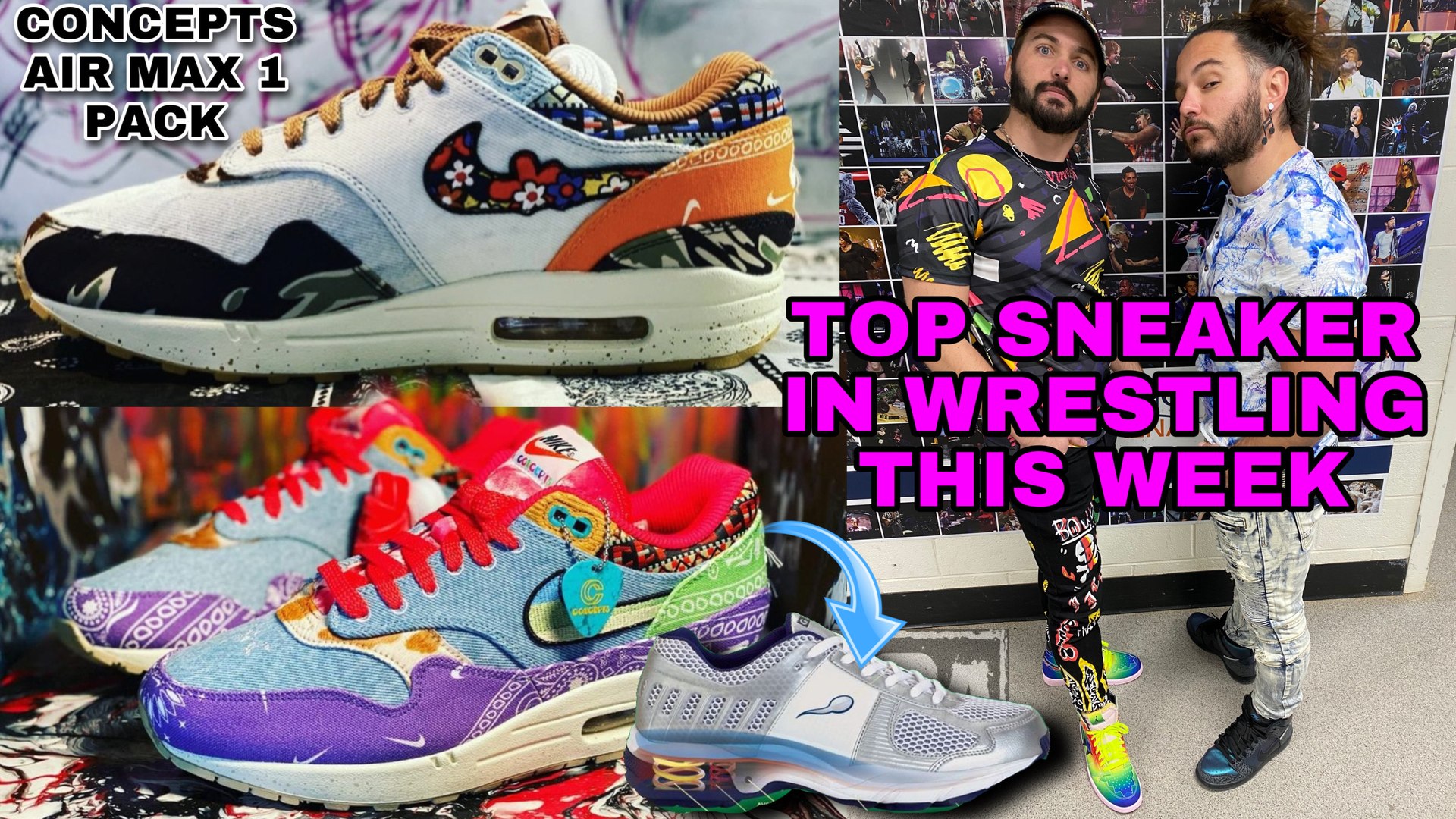 CONCEPT NIKE AIR MAX 1 PACK,TOP SNEAKER IN WWE RAW VS AEW WRESTLING THIS  WEEK,SPERM SHOES,CDG NIKE AM 1 - video Dailymotion