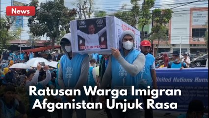 RATUSAN IMIGRAN AFGANISTAN UNJUK RASA MINTA PERTANGGUNGJAWABAN ATAS KEMATIAN REKANNYA !!
