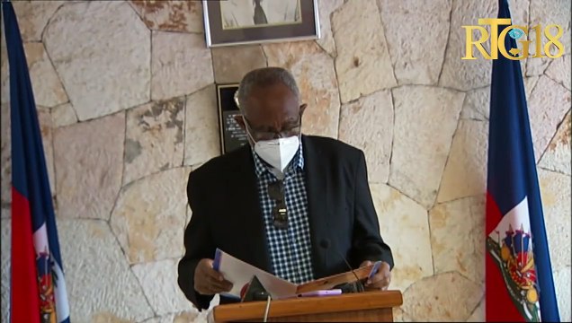 Seremoni enstalasyon Joseph Laurent Dumas kòm nouvo direktè jeneral Ofis nasyonal Avyasyon Sivil