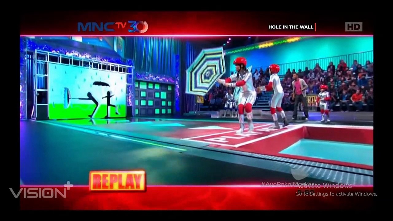 Hole In The Wall Mini ninjas vs Go for the gold round 4 to impossiwall