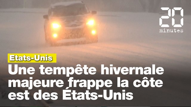 Une tempête hivernale majeure frappe la côte est des États-Unis.