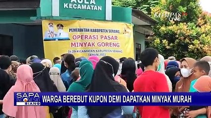 Download Video: Panitia Operasi Pasar Murah Bagikan Kupon Minyak Murah Rp 14.000 di Banten dan Jakarta