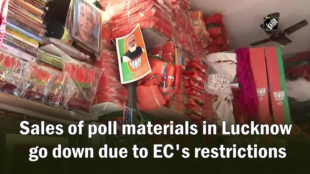 Sales of poll materials in Lucknow goes down due to EC's restrictions