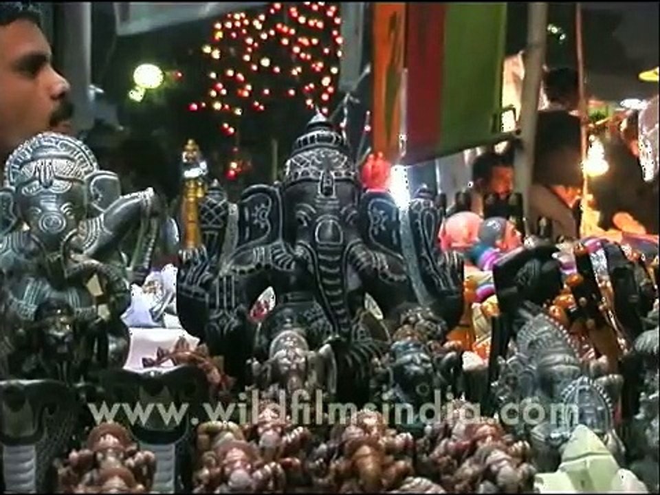 Hundreds of Ganesha idol and other stone artifacts, Delhi Haat