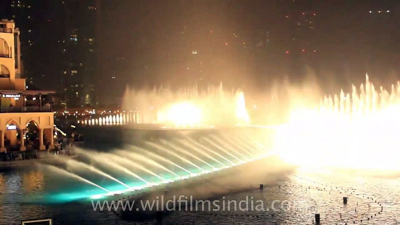 Musical fountain in Dubai city