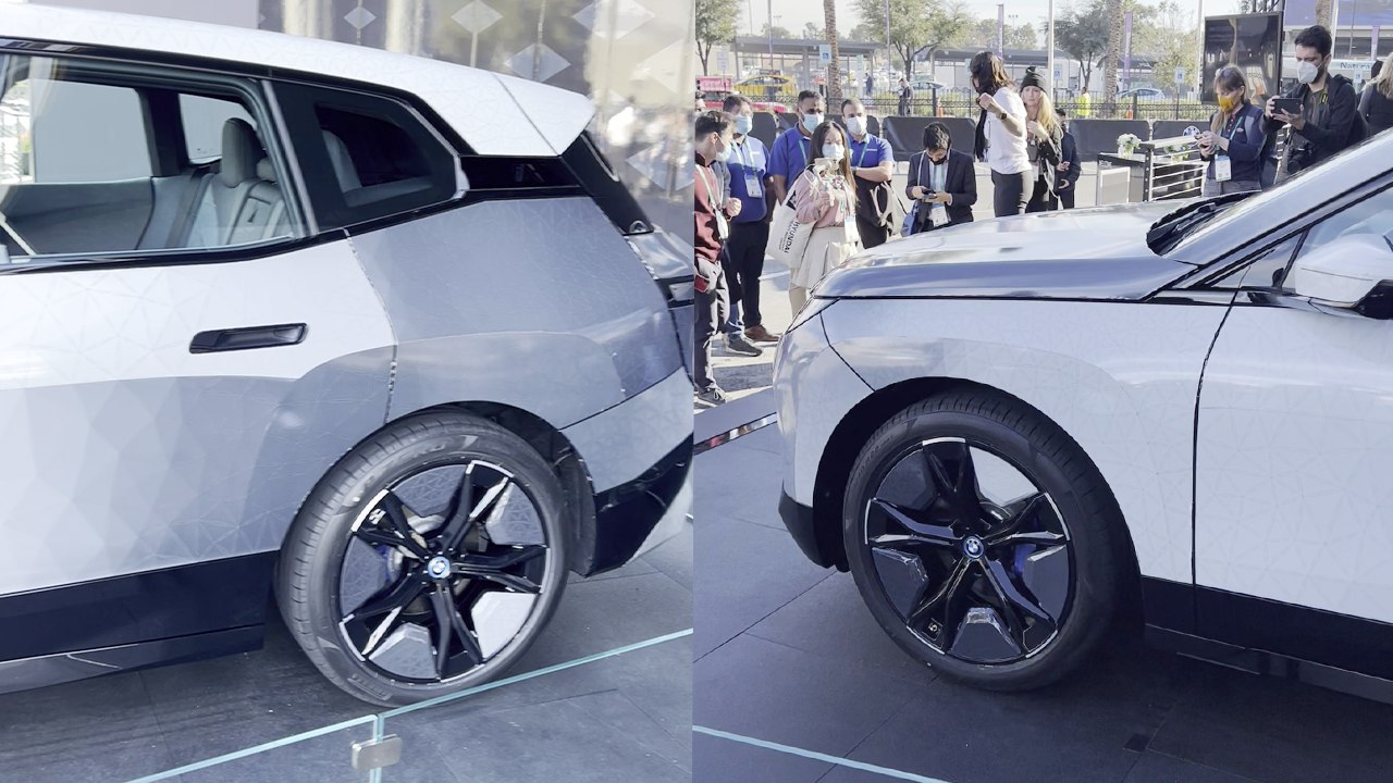 'BMW iX Flow, world's first COLOR-CHANGING CAR, in action at CES 2022 '