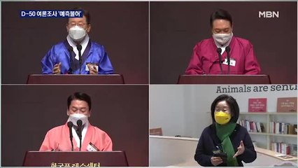 [대선 2022] 오차 범위 내 초접전…D-50 여론조사 1위 승리 공식도 '예측불허'