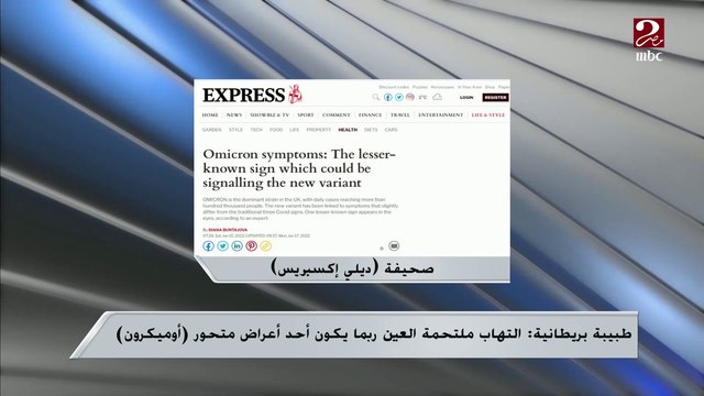 التهاب ملتحمة العين ربما يكون من أعراض أوميكرون ...شاهد تعليق د. أشرف الهباق