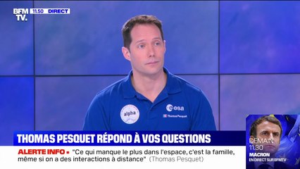 Thomas Pesquet "souhaite très fort" marcher un jour sur la Lune
