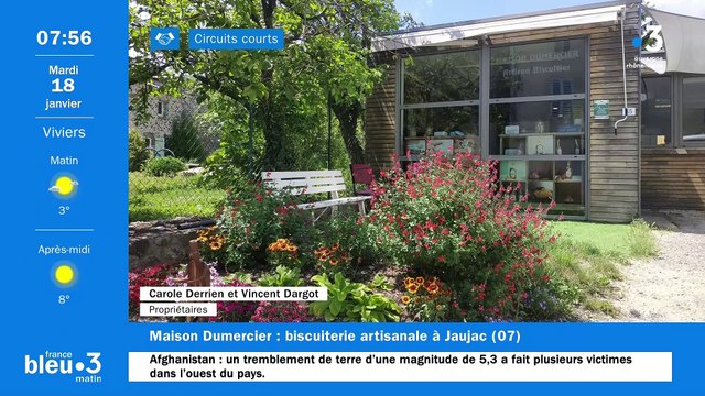 A Jaujac, les bons biscuits, sablés, amaretti, cakes...artisanaux de la Maison Dumercier