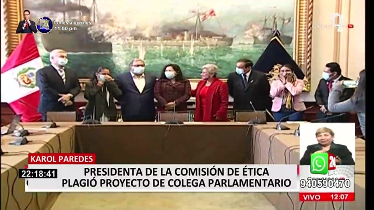 Congreso: presidenta de la Comisión de Ética ha...
