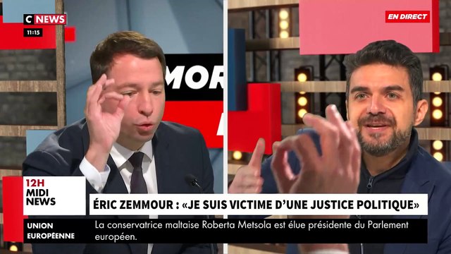 La colère du député En Marche Jean Terlier contre le Républicain David Weiss dans Morandini Live sur CNews - VIDEO